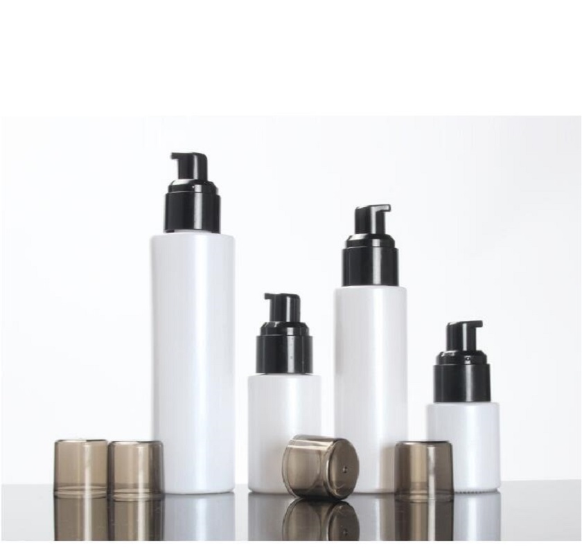 Essence Serum Toner - 120ml 반투명/녹색/파란색/흰색 유리병 검정색 펌프 뚜껑