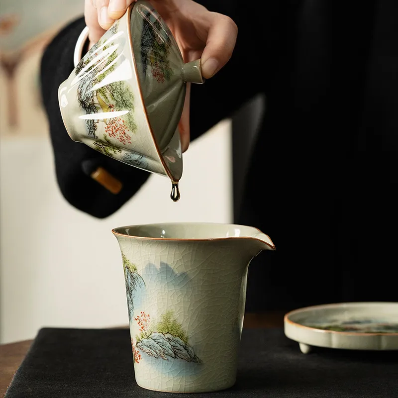 징더전-대나무 뚜껑이 있는 도자기 찻잔, 전통 수제 차 - Celadon Ceramic Cup 리뷰 및 가격