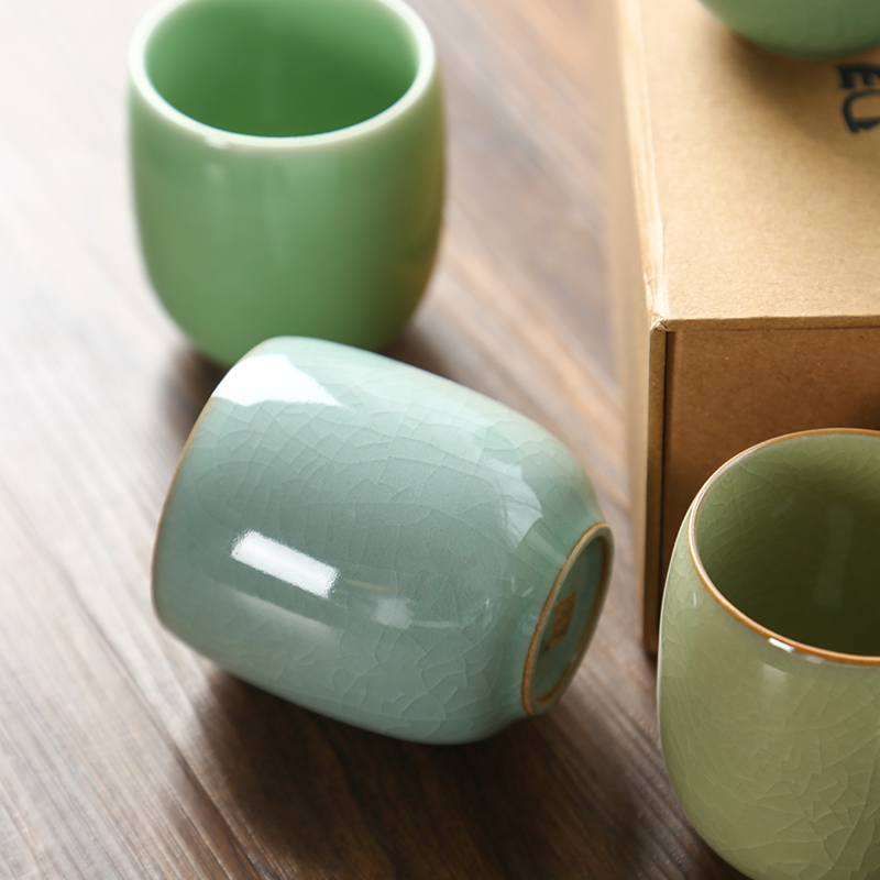 CHANSHOVA-도자기 찻잔 세트, 중국 전통 스타일 - Celadon Ceramic Cup 리뷰 및 가격