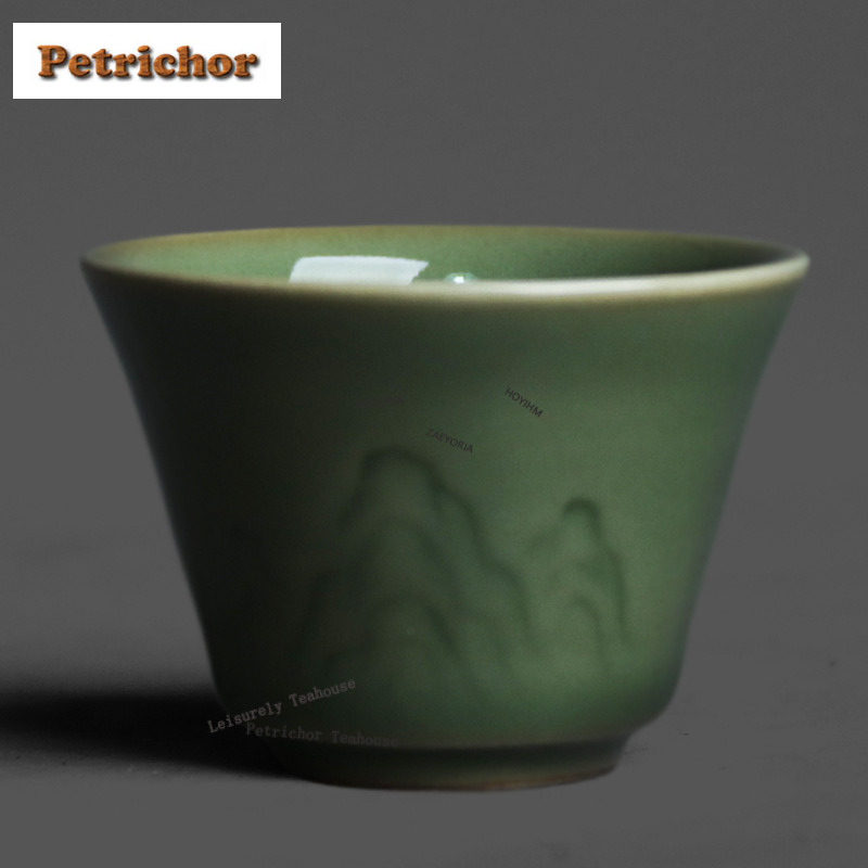 50ml Yue Kiln Celadon 릴리프 티컵 레 - Celadon Ceramic Cup 리뷰 및 가격