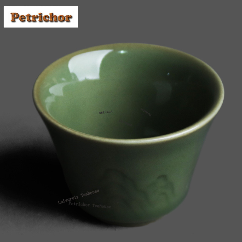 50ml Yue Kiln Celadon 릴리프 티컵 레 - Celadon Ceramic Cup 리뷰 및 가격