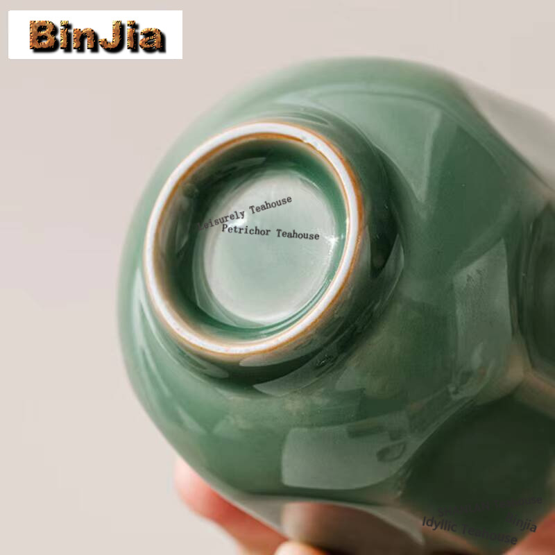 Yue Kiln Celadon 여행 휴대용 손님용 차  - Celadon Ceramic Cup 리뷰 및 가격