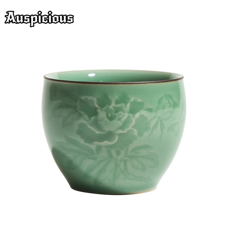 120ml 수제 롱콴 청자 모란 찻잔 선(禪) 티볼 샘 - Celadon Ceramic Cup 리뷰 및 가격