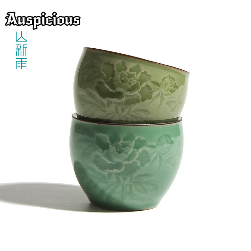 120ml 수제 롱콴 청자 모란 찻잔 선(禪) 티볼 샘 - Celadon Ceramic Cup 리뷰 및 가격