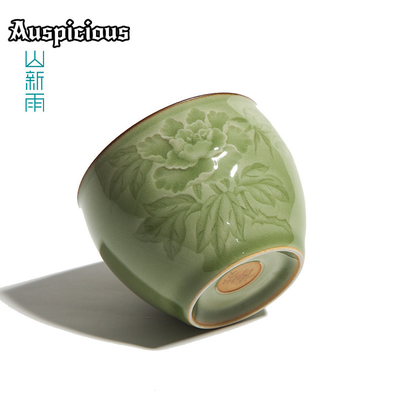 120ml 수제 롱콴 청자 모란 찻잔 선(禪) 티볼 샘 - Celadon Ceramic Cup 리뷰 및 가격