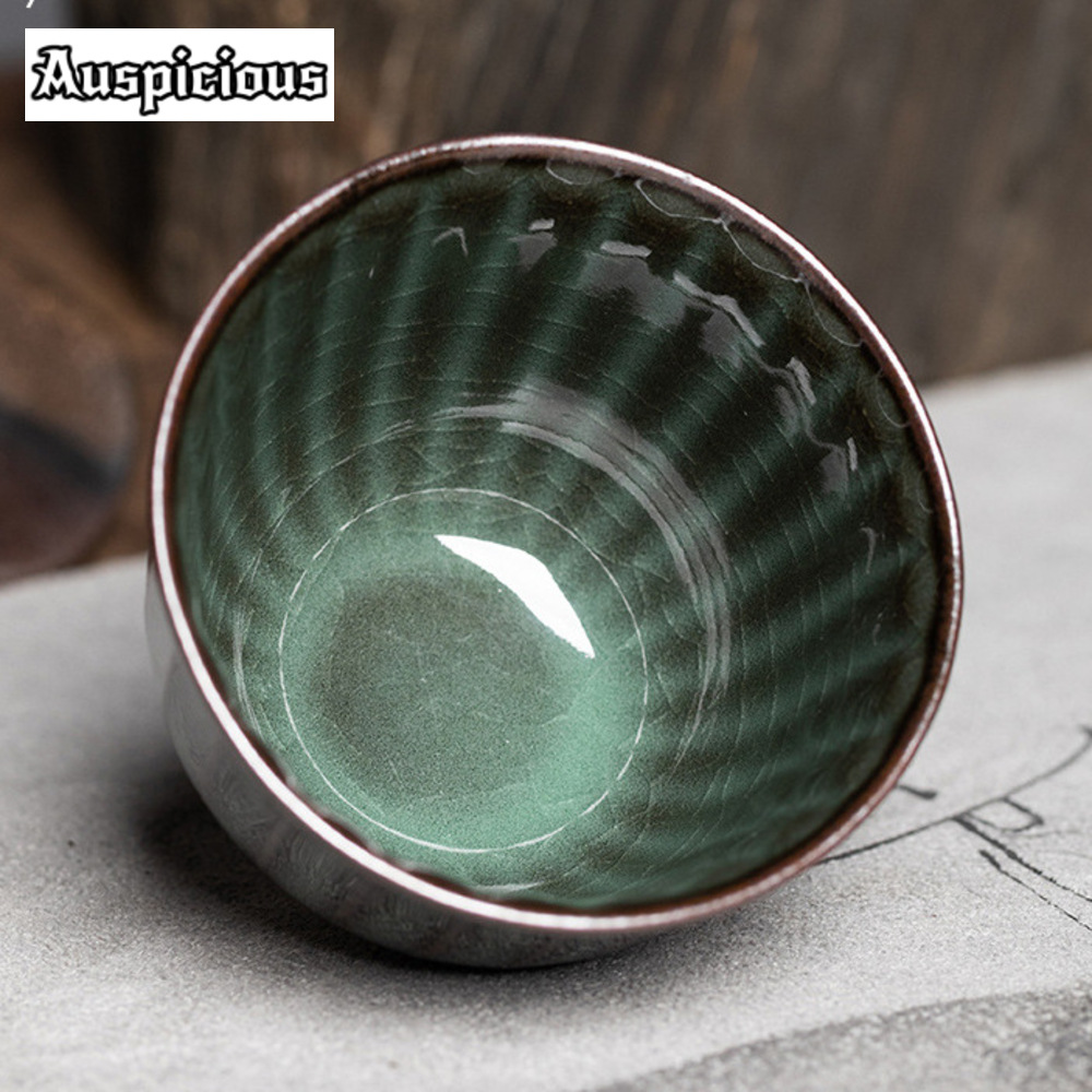 수제 Ge 가마 다리미 바디 세라믹 찻잔, Longqu - Celadon Ceramic Cup 리뷰 및 가격