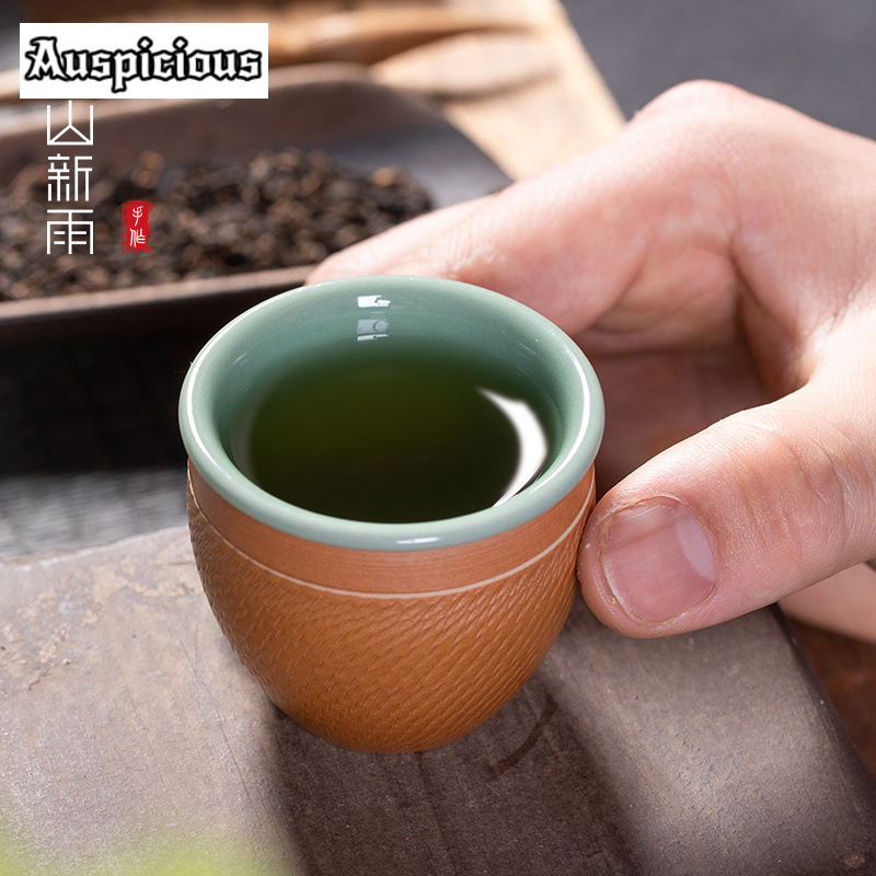 수제 나이프 점프 세라믹 찻잔, 중국 Longquan  - Celadon Ceramic Cup 리뷰 및 가격