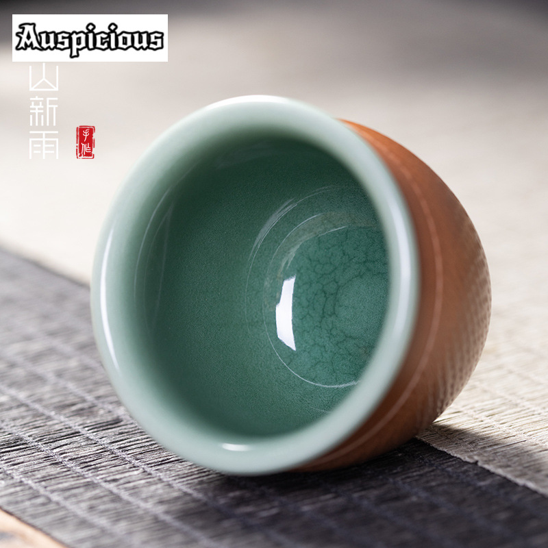 수제 나이프 점프 세라믹 찻잔, 중국 Longquan  - Celadon Ceramic Cup 리뷰 및 가격